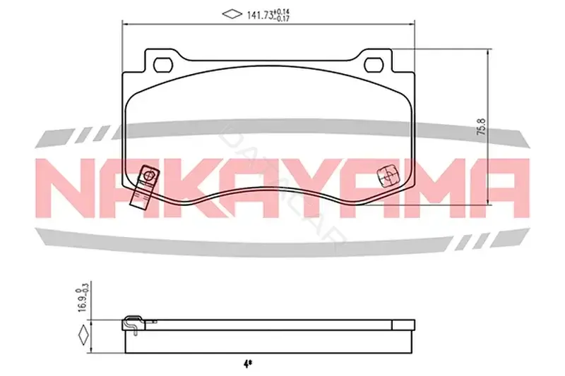 Тормозные колодки NAKAYAMA HP8755NY