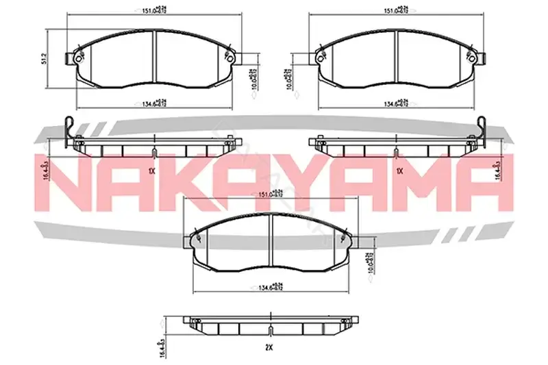 Тормозные колодки NAKAYAMA HP8599NY