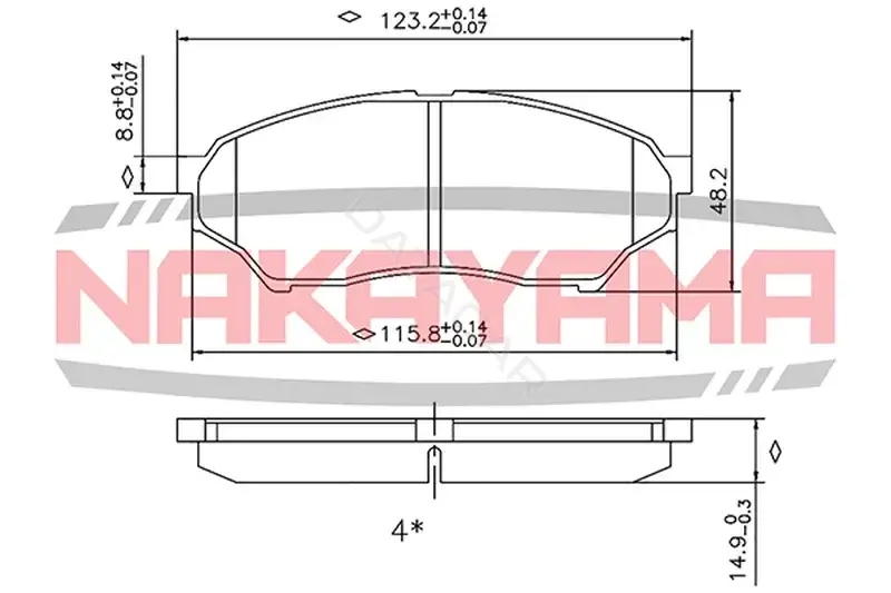 Тормозные колодки NAKAYAMA HP8593NY