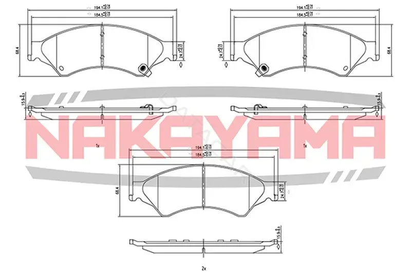 Тормозные колодки NAKAYAMA HP8875NY