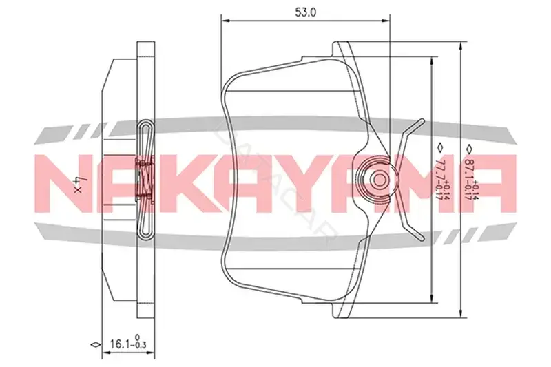 Тормозные колодки NAKAYAMA HP8707NY