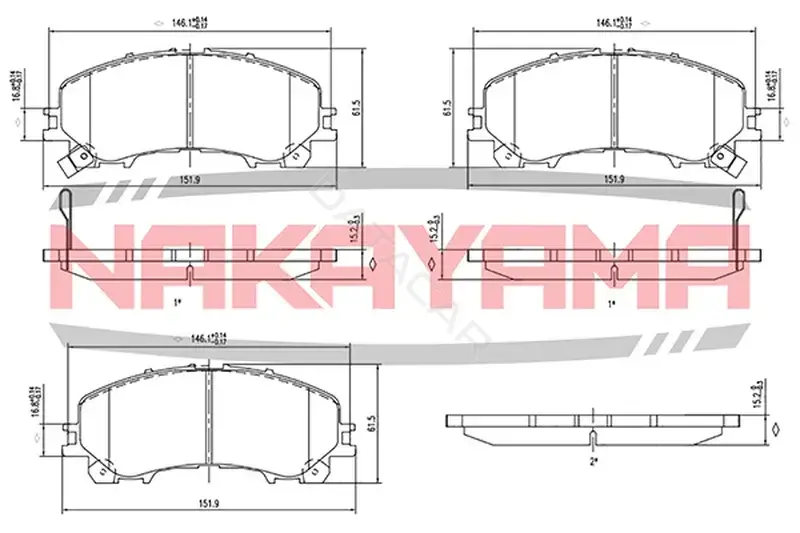 Тормозные колодки NAKAYAMA HP8876NY