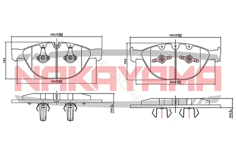 Тормозные колодки NAKAYAMA HP8684NY