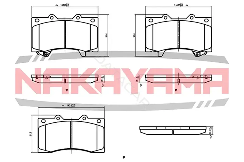 Тормозные колодки NAKAYAMA HP8664NY
