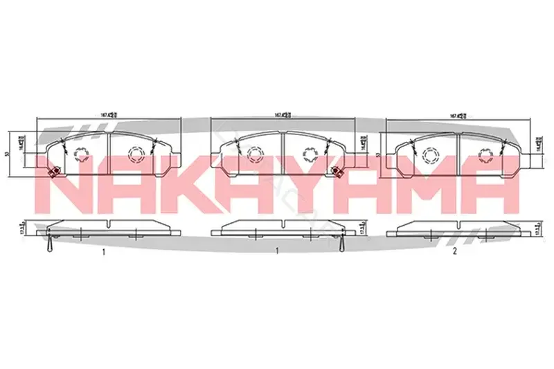 Тормозные колодки NAKAYAMA HP8632NY