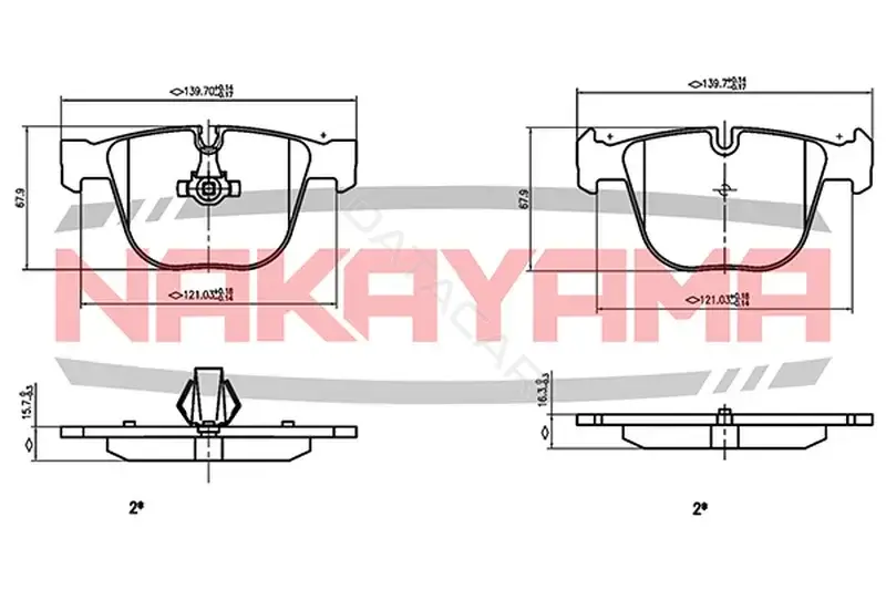 Тормозные колодки NAKAYAMA HP8718NY