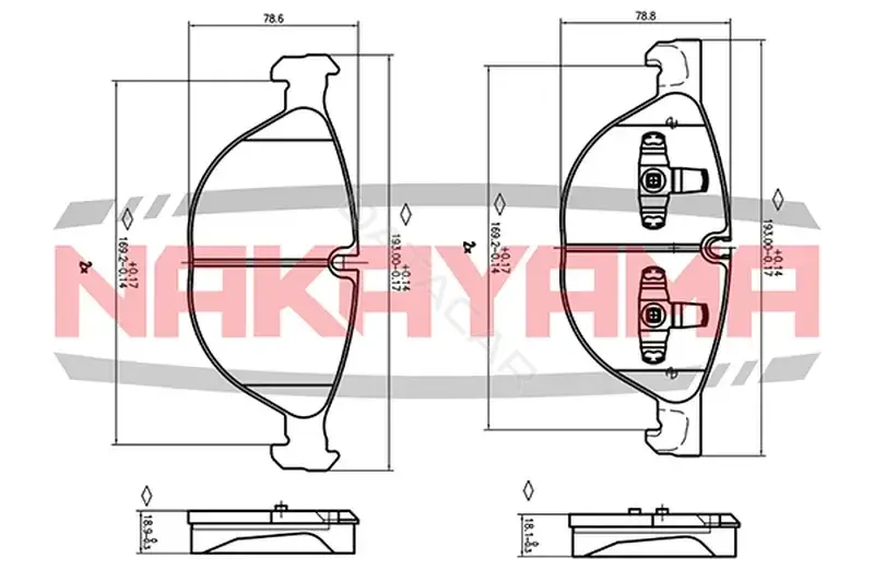 Тормозные колодки NAKAYAMA HP8648NY
