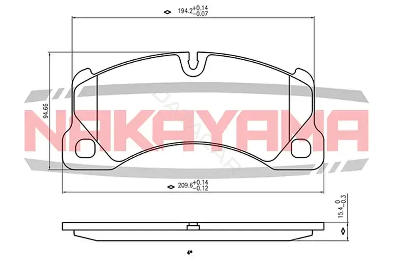 Тормозные колодки NAKAYAMA HP8700NY
