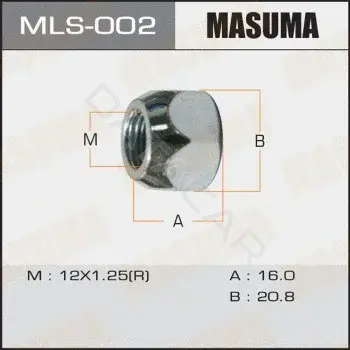Гайка колеса MASUMA MLS-002