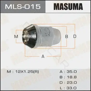 Гайка колеса MASUMA MLS-015