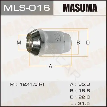 Гайка колеса MASUMA MLS-016