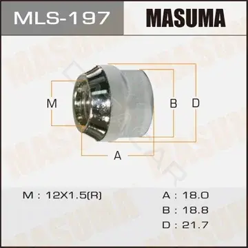 Гайка колеса MASUMA MLS-197