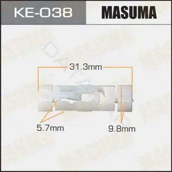 Клипсы, фиксаторы, зажимы MASUMA KE-038