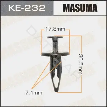 Клипсы, фиксаторы, зажимы MASUMA KE-232