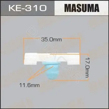Клипсы, фиксаторы, зажимы MASUMA KE-310