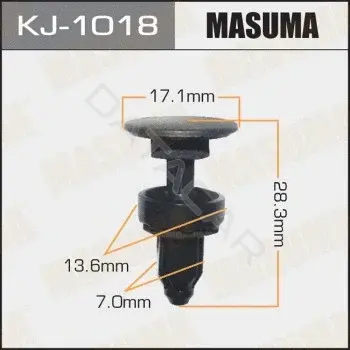 Клипсы, фиксаторы, зажимы MASUMA KJ1018