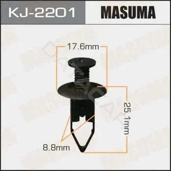 Клипсы, фиксаторы, зажимы MASUMA KJ-2201
