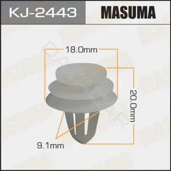 Клипсы, фиксаторы, зажимы MASUMA KJ-2443