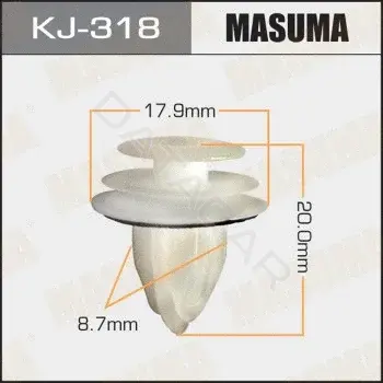Клипсы, фиксаторы, зажимы MASUMA KJ-318