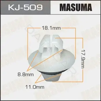 Клипсы, фиксаторы, зажимы MASUMA KJ-509