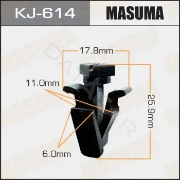 Клипсы, фиксаторы, зажимы MASUMA KJ-614