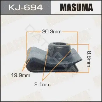Клипсы, фиксаторы, зажимы MASUMA KJ-694