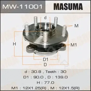 Подшипник ступицы MASUMA MW-11001