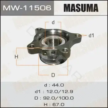 Подшипник ступицы MASUMA MW-11506