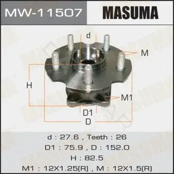 Подшипник ступицы MASUMA MW-11507