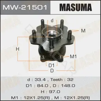 Подшипник ступицы MASUMA MW-21501