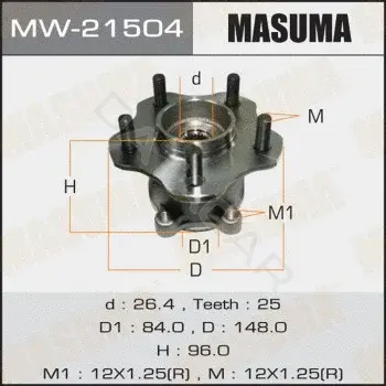 Подшипник ступицы MASUMA MW-21504