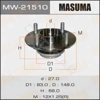 Подшипник ступицы MASUMA MW-21510