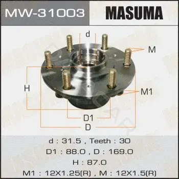 Подшипник ступицы MASUMA MW-31003