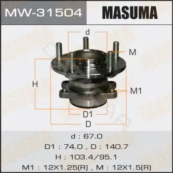 Подшипник ступицы MASUMA MW-31504