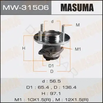 Подшипник ступицы MASUMA MW-31506