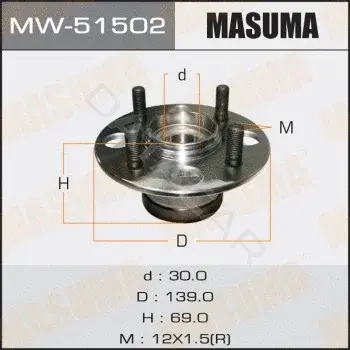 Подшипник ступицы MASUMA MW-51502