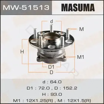 Подшипник ступицы MASUMA MW-51513