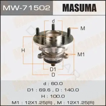 Подшипник ступицы MASUMA MW-71502