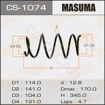 Пружины MASUMA CS-1074