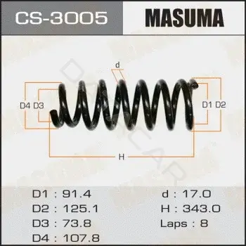 Пружины MASUMA CS-3005