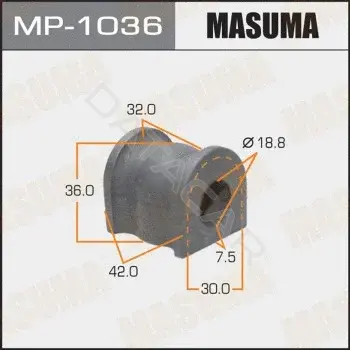 Втулки стабилизатора MASUMA MP-1036