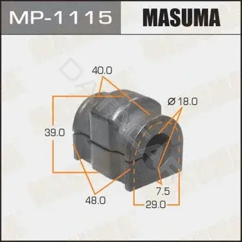Втулки стабилизатора MASUMA MP-1115