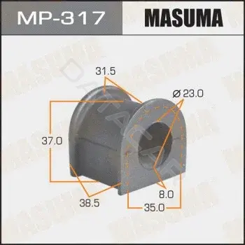 Втулки стабилизатора MASUMA MP-317