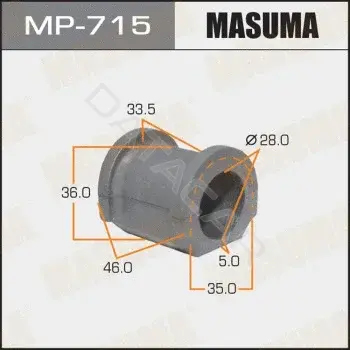 Втулки стабилизатора MASUMA MP-715
