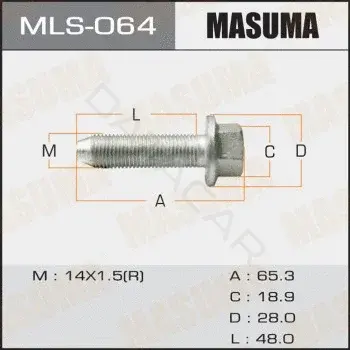 Болт подвески MASUMA MLS-064