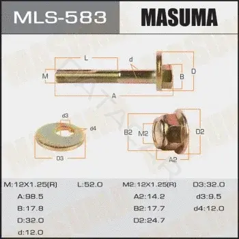 Болт подвески MASUMA MLS-583