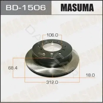 Тормозные диски MASUMA BD-1506