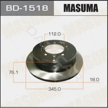 Тормозные диски MASUMA BD-1518
