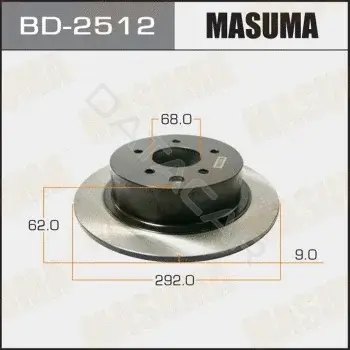 Тормозные диски MASUMA BD-2512