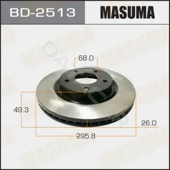 Тормозные диски MASUMA BD-2513